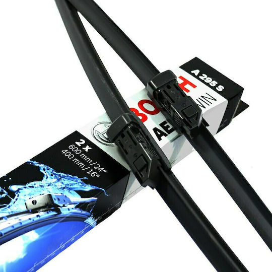 Bosch Aerotwin A295S Front Set Car Wiper Blades 600mm/400mm Universal Renault Twingo Seat Ibiza