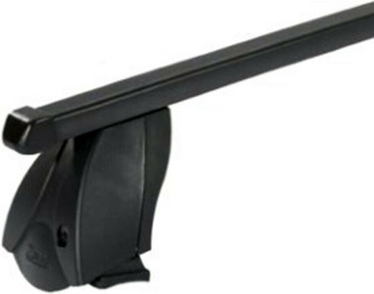 K39 Autodachträger Metallisch BSM112-K14 112cm für Mini Cooper S 5D mit Dachträgerfüßen Schwarze