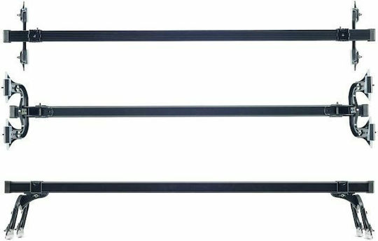 Cruz Roof Bars Steel 175cm. (with Roof Rack Legs and Lock) Silver