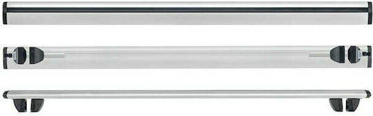 Cruz Μπάρες Οροφής Αλουμινίου Airo T 128εκ. Universal (Σετ με πόδια) Ασημί