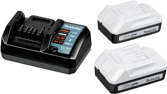 Makita DF457DWE Δραπανοκατσάβιδο Μπαταρίας 18V 2x1.5Ah