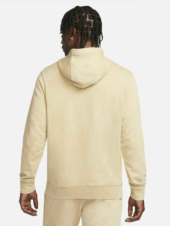 Nike Sportswear Arch Men's Sweatshirt with Hood and Pockets Parachute Beige