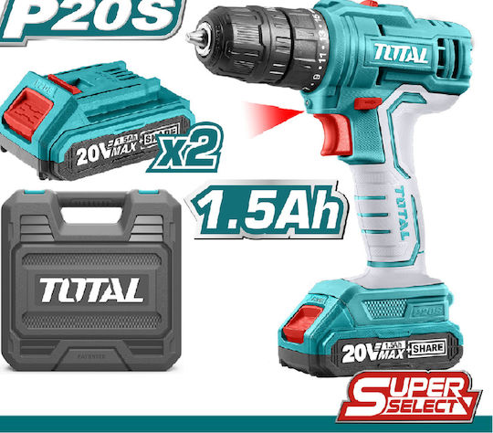 Total TDLI20012 Δραπανοκατσάβιδο Μπαταρίας 20V 2x1.5Ah