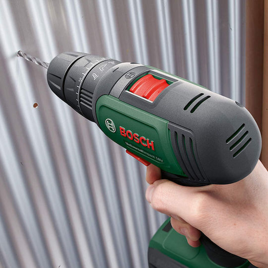 Bosch UniversalImpact 18 Κρουστικό Δραπανοκατσάβιδο Μπαταρίας 18V 2x1.5Ah