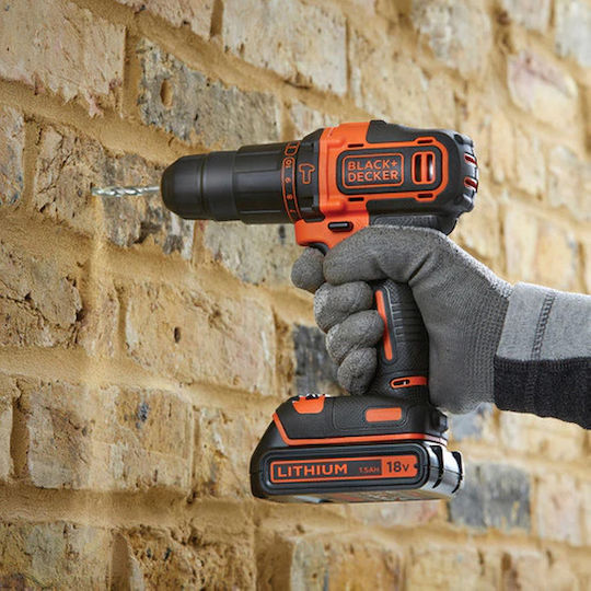 Black & Decker Percussive Drill Driver Battery 18V 1x1.5Ah