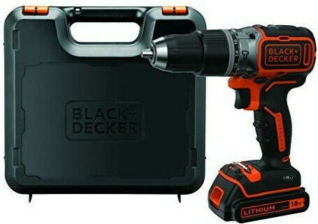 Black & Decker Percussive Drill Driver Battery Brushless 18V 1x1.5Ah