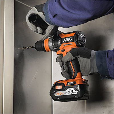 AEG Tools BSB 18CBL LI-402C Κρουστικό Δραπανοκατσάβιδο Μπαταρίας Brushless 18V 2x4Ah