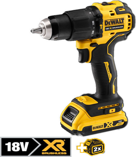 DEWALT DCD709D2T Κρουστικό Δραπανοκατσάβιδο Μπαταρίας Brushless 18V 2x2Ah
