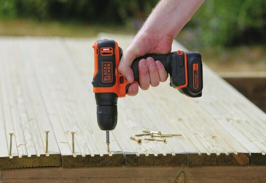 Black & Decker Δραπανοκατσάβιδο Μπαταρίας 10.8V 1x1.5Ah