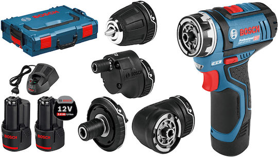 Bosch GSR 12V-15 FC Battery Drill Driver 12V 2x2Ah