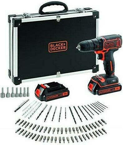 Black & Decker BDCDC18BAFC Δραπανοκατσάβιδο Μπαταρίας 18V 2x1.5Ah