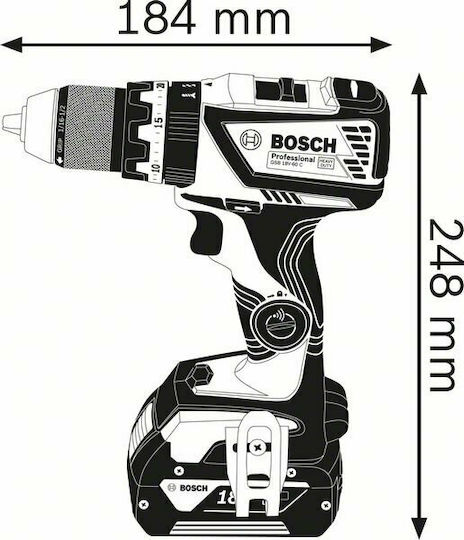 Bosch GSB 18V-60 C Percussive Drill Driver Battery Solo Brushless 18V