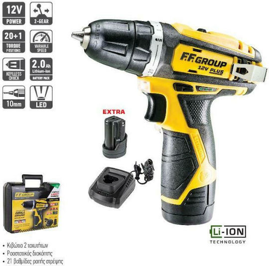 FFG CDD 12V Plus Δραπανοκατσάβιδο Μπαταρίας 12V