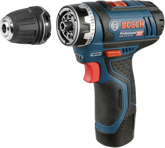 Bosch GSR 12V-15 FC Battery Drill Driver 12V 2x2Ah