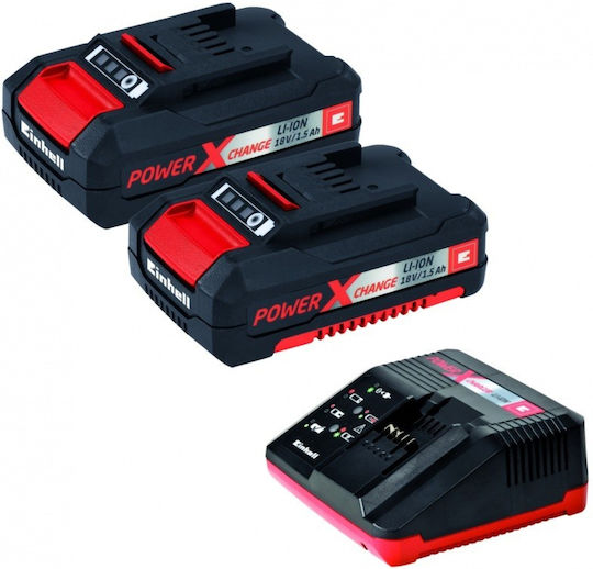 Einhell TE-CD 18/2 Li Kit Drill Driver Battery 18V 2x1.5Ah