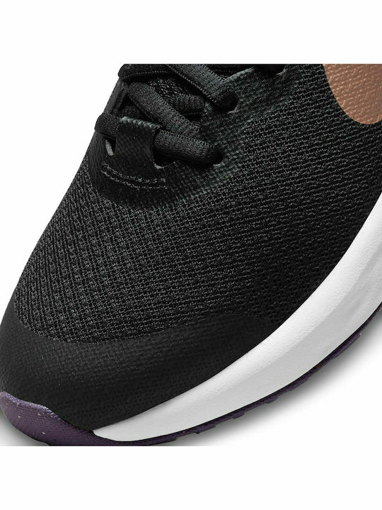 Revolution Revolution 6 Kids Sports Shoes Running with Laces Black / Metallic Red Bronze / Mint Foam