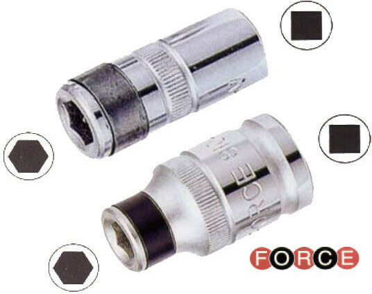 Force Adapter with Socket 1/2'' and Output Bit Holder