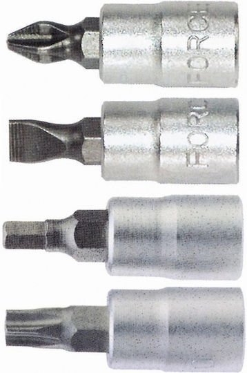 Force Allen Long 1/2'' Socket Long Walnut with Allen Head and Socket 1/2'' H10x100mm