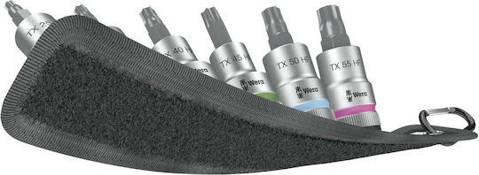 Wera Битови ключове с Torx и Квадратно Гнездо 1/2'' Комплект 6бр
