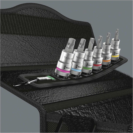 Wera Битови ключове с Torx и Квадратно Гнездо 1/2'' Комплект 6бр