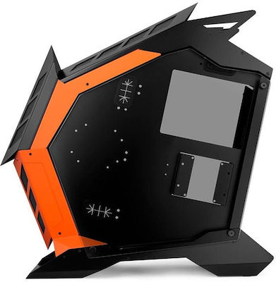 Darkflash K1 Gaming Full Tower Computer Case with Window Panel Orange-Black