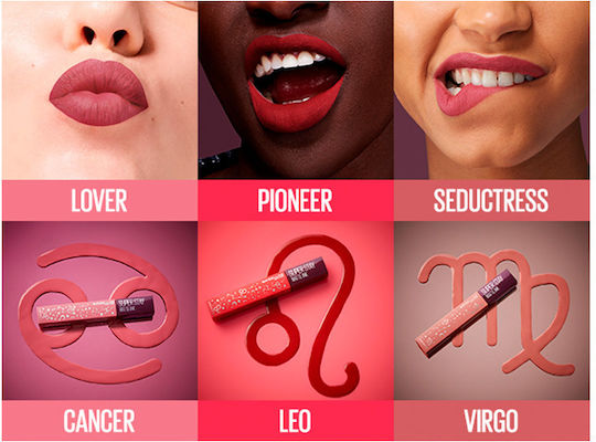 Maybelline Super Stay Matte Ink Zodiac Υγρό Κραγιόν Matte 65 Seductres Virgo 5ml