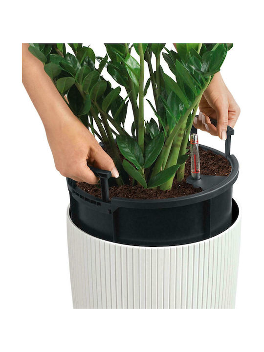 Lechuza Cilindro Self-watering Pot Plastic 23x23x41cm.