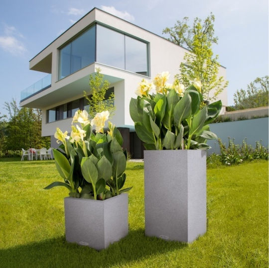 Lechuza Canto Stone High Self-watering Pot Plastic 30x30x56cm.