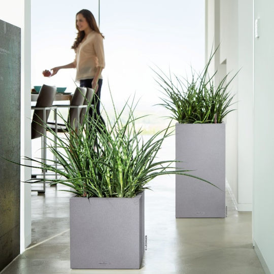 Lechuza Canto Stone High Self-watering Pot Plastic 30x30x56cm.
