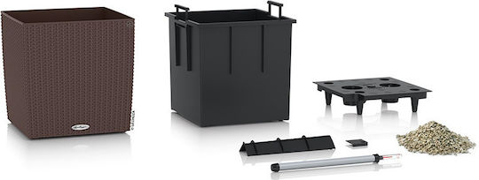 Lechuza Cube Cottage Auto-udare Ghiveci Plastic 49x49x49.5cm.