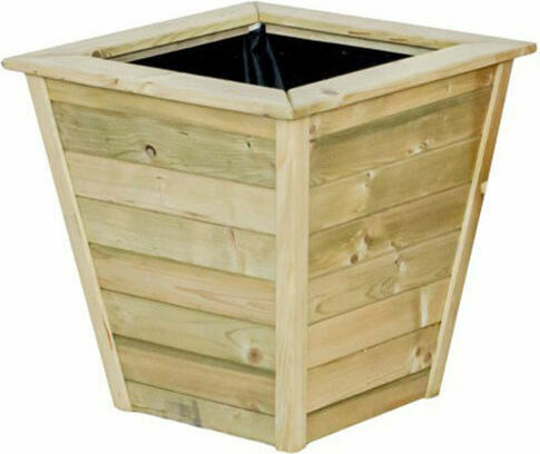 Showood Βέρνη Γλάστρα Ξύλινη Καφέ 30x45εκ.