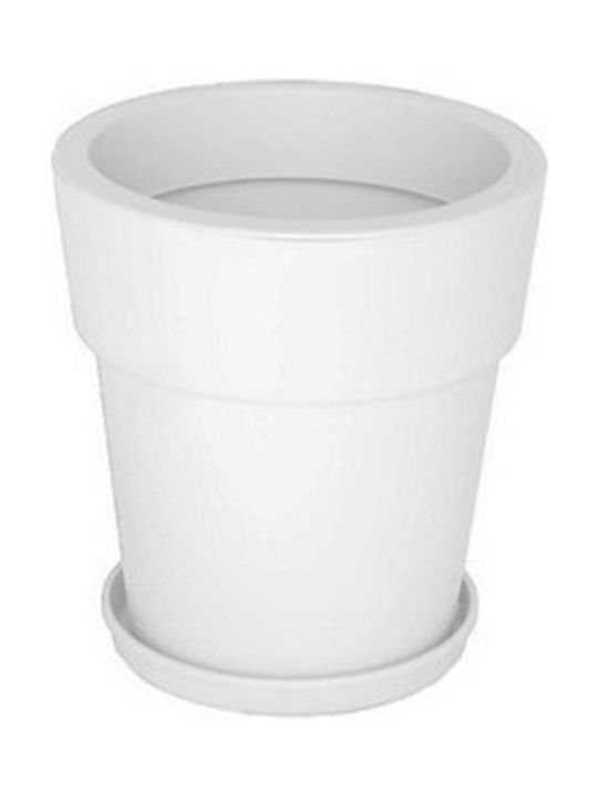 Viomes Linea 876 Flower Pot 50x46cm in White Color