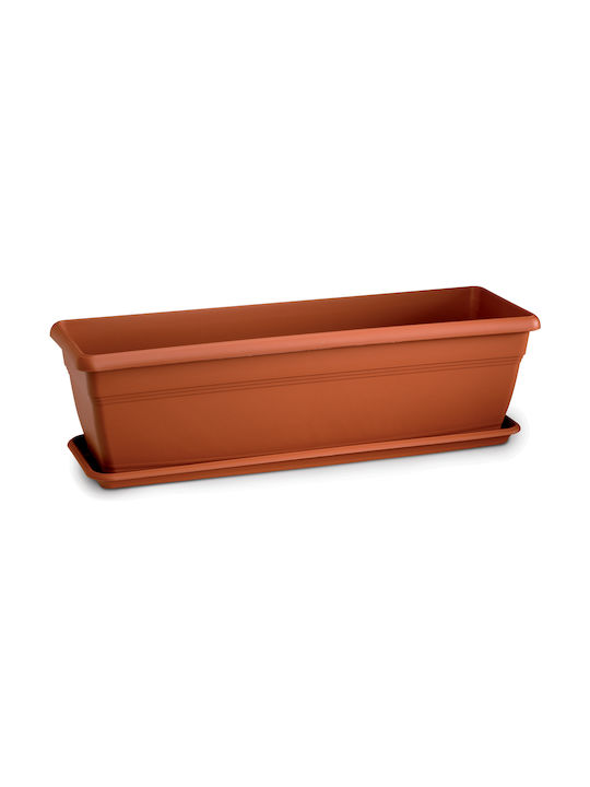 Atmosphera Festone Plastic Terracotta Planter Box 100x19x16cm