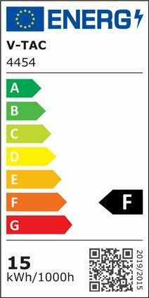 V-TAC LED-Lampe 15W 130mm für Fassung E27 und Form A65 Naturweiß 1500lm