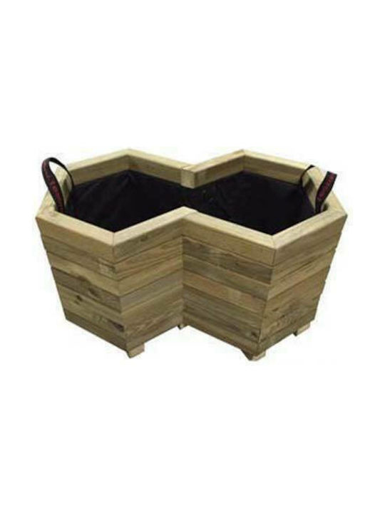 Tesias Planter Box Lemn Bej 42x69x36cm.