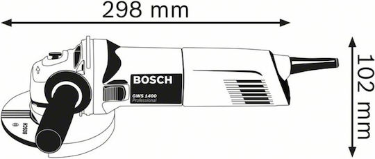 Bosch GWS 1400 Τροχός 125mm Ρεύματος 1400W