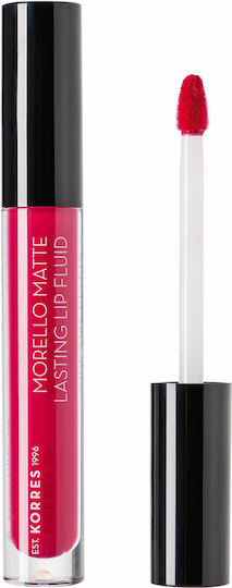 Korres Morello Matte Lasting Lip Fluid Дълготраен Течен Червило Мат 29 целувка от ягоди 3.4мл