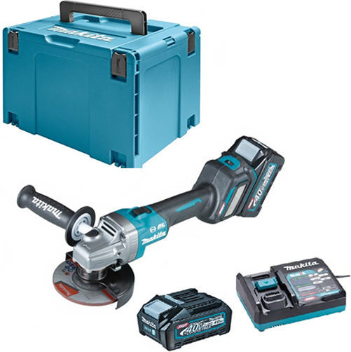 Makita XGT Τροχός 125mm Μπαταρίας Brushless με Ρύθμιση Στροφών 2x4Ah