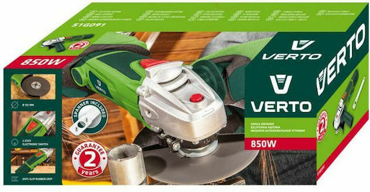 Verto 51G091 Τροχός 125mm Ρεύματος 850W