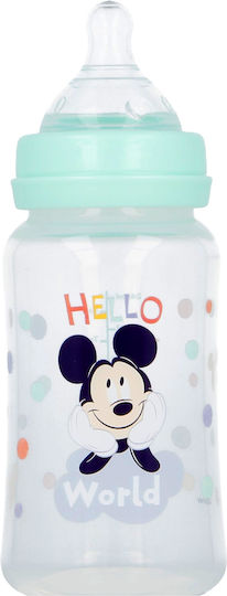 Stor Stor Kunststoff Babyflasche Cool Like mit Silikon Saugflasche für 0+ Monate Mickey 240ml