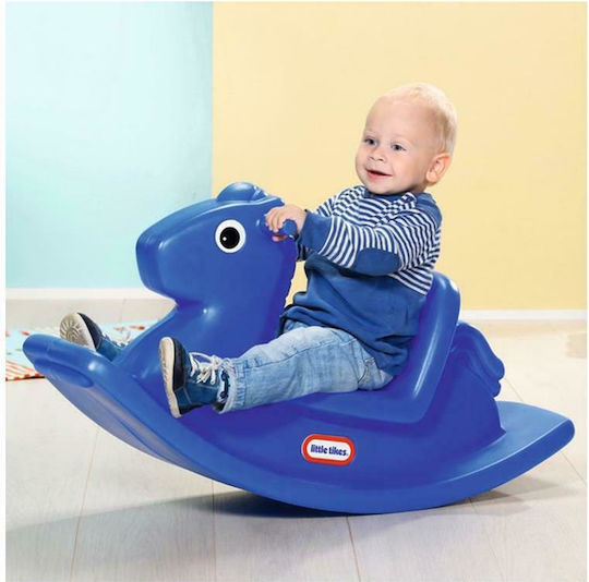 Little Tikes Rocking Plastic Rocking Toy Horse for 12+ months with Max Load Capacity 23kg Blue