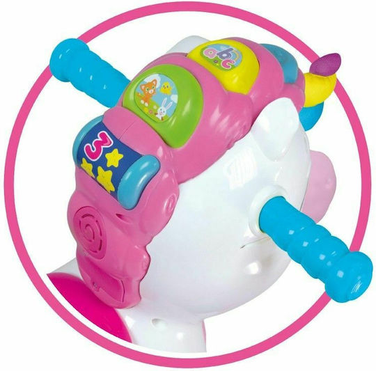 Baby Clementoni Ρίνα Μονοκερίνα Κουνιστό Παιχνίδι Μονόκερος για 12+ μηνών με Ήχους για Βάρος έως 20kg Πολύχρωμο