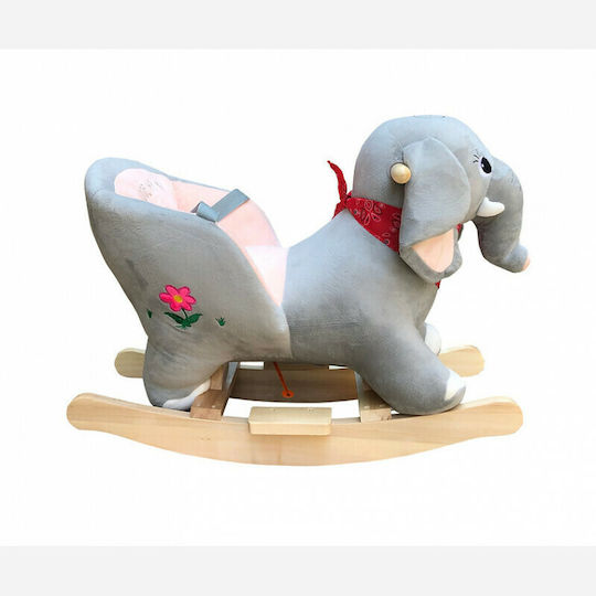 Avra Toys Baby Качулка Играчка Слонче за 8++ месеца със Звуци Сив