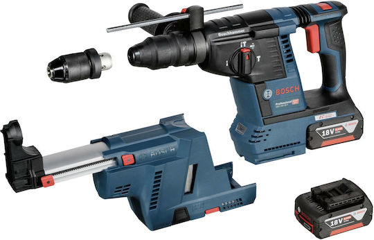 Bosch GBH 18V-26 F Professional Impact Demolition Hammer Battery Brushless 18V 2x6Ah with Chuck SDS Plus / Quick 0611910004