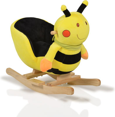 Moni Bill The Bee Rocking Toy Μέλισσα for 18++ months With Sound & Music with Max Load Capacity 20kg Yellow