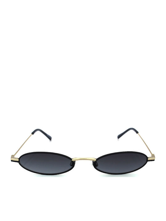 Opposit Unisex Sunglasses with Black Metal Frame and Black Gradient Lens TM583 S01