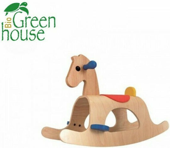 Plan Toys Lemn Jucărie cu leagăn Căluț pentru 24++ luni Bej