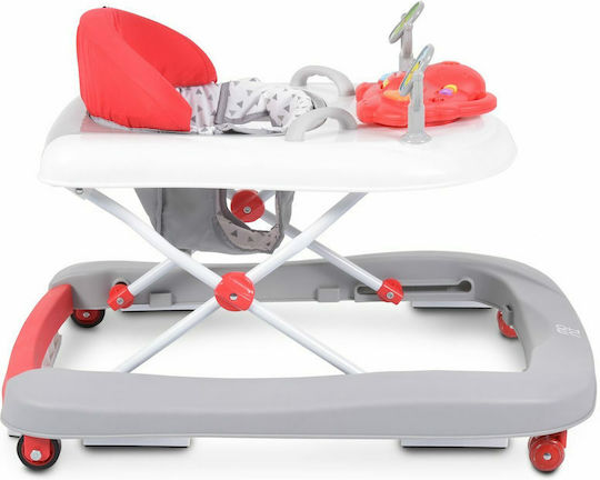 Cangaroo Ramble Baby Walker with Music for 6+ Months Red
