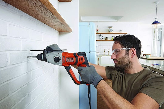 Black & Decker Κρουστικό Σκαπτικό Πιστολέτο Ρεύματος 800W με Υποδοχή SDS Plus BEHS02K