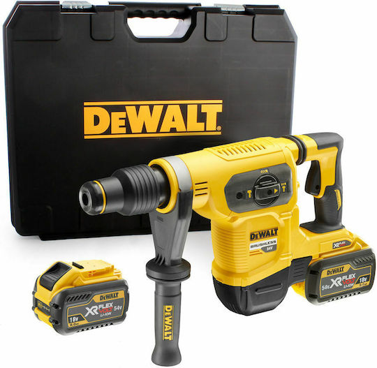 DEWALT DCH481X2 Κρουστικό Σκαπτικό Πιστολέτο Μπαταρίας Brushless 54V 2x9Ah με Υποδοχή SDS Max DCH481X2